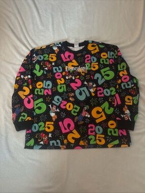 Brand New Walt Disney World 2025 Theme Jersey Adult Large Sweatshirt